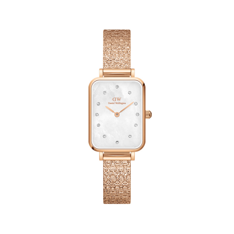 Quadro Lumine Mop White Rose Gold Watch