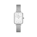 Reloj Quadro Lumine Mop Blanco Plata