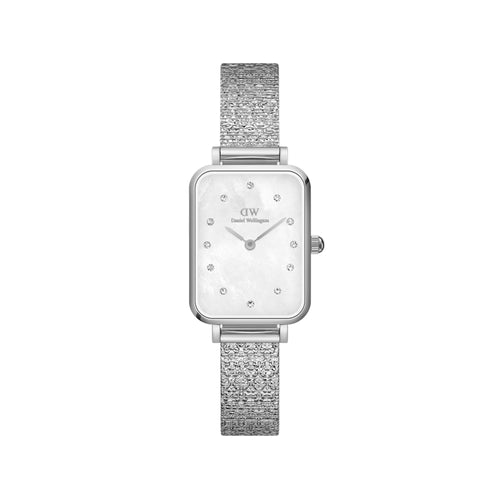 Reloj Quadro Lumine Mop Blanco Plata
