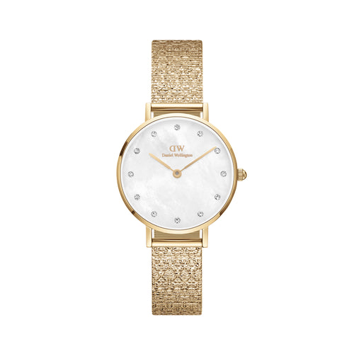 Reloj Petite Lumine Mop de oro blanco