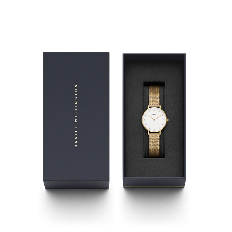 Montre Petite Pressed Everose Goldold Lumine White