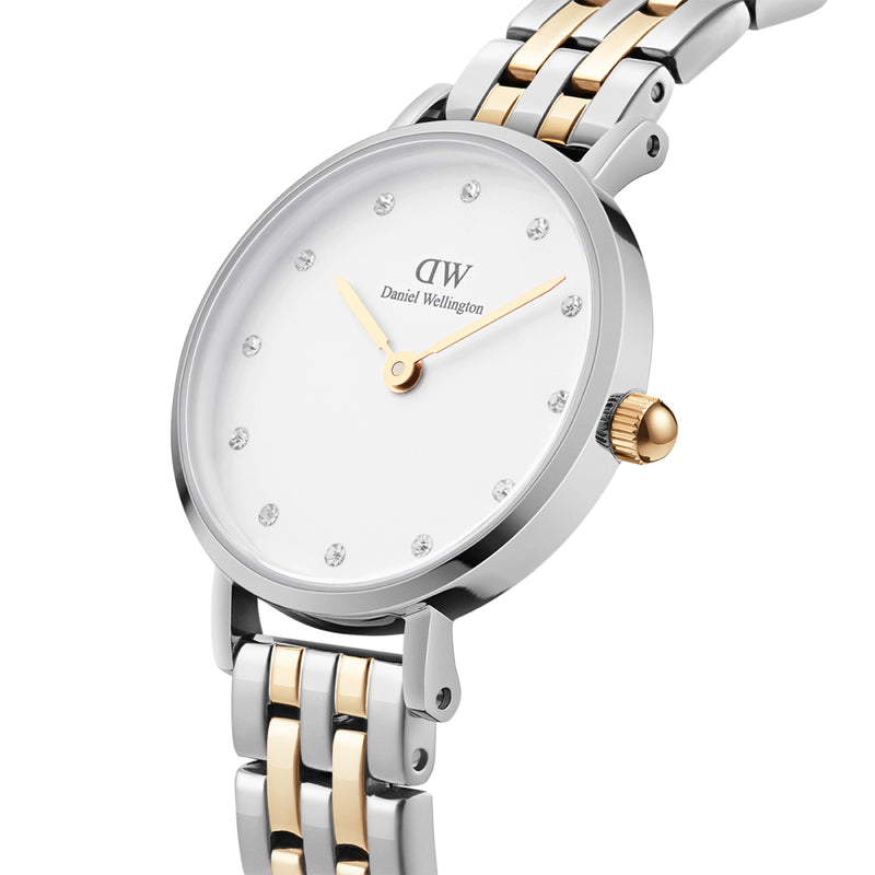 Petite Lumine 5-Link G/S White Tt G/S Watch