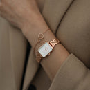 Quadro Lumine 5 Link Watch Melrose White Mother Of Pearl Rose Gold