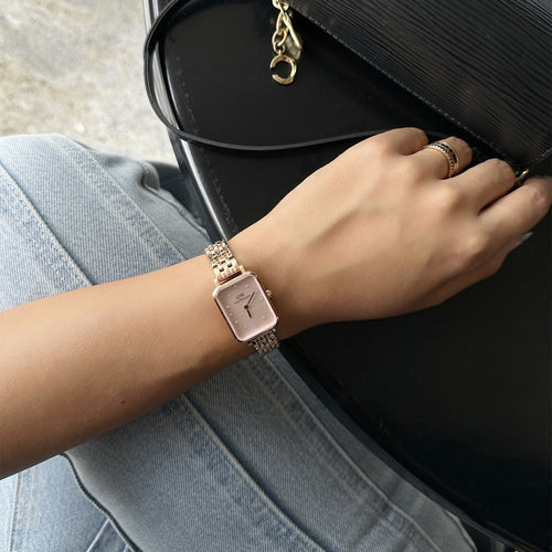Quadro Lumine 5 Link Melrose Pink Mother Of Pearl Rose Gold