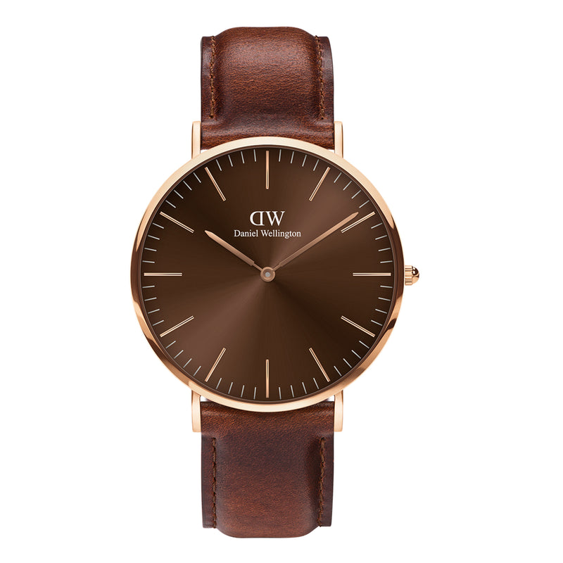 Montre Classic St Mawes Rose Gold Amber