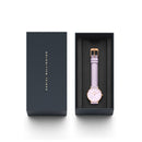 Montre Petite Purple Leather Rose Gold Purple Mop