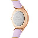 Montre Petite Purple Leather Rose Gold Purple Mop