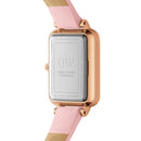 Quadro Pink Leather Rose Gold Pink Mop Watch