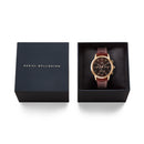 Iconic Chronograph St Mawes Rose Gold Amber Watch