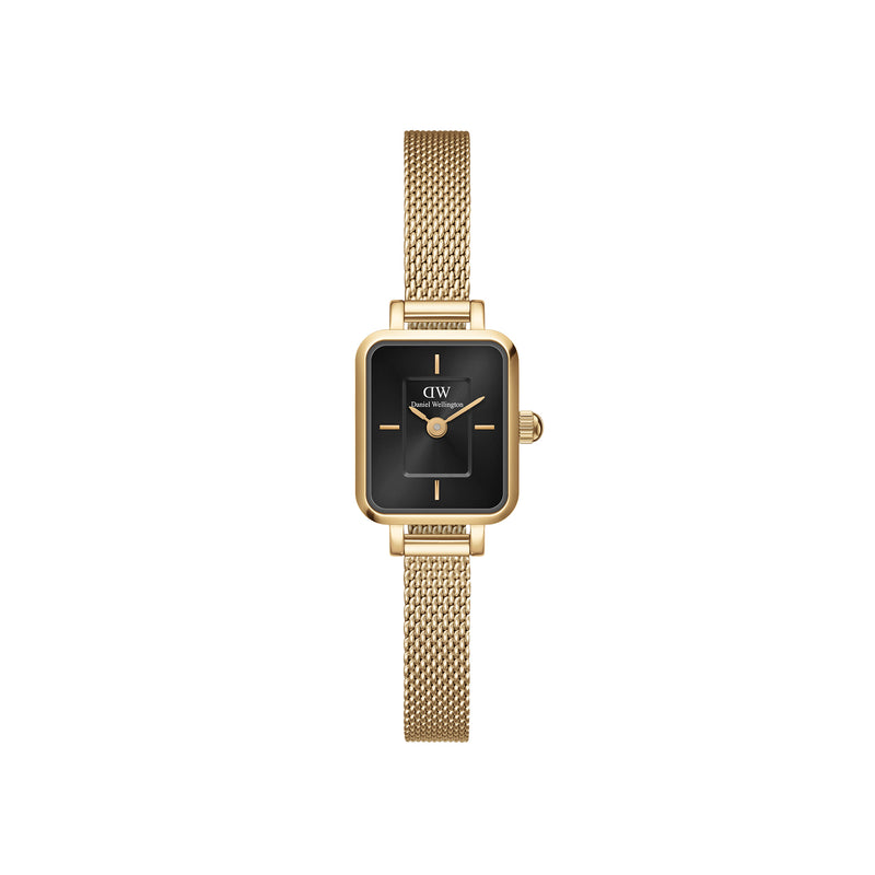 Montre Quadro Mini Everose Goldold Onyx