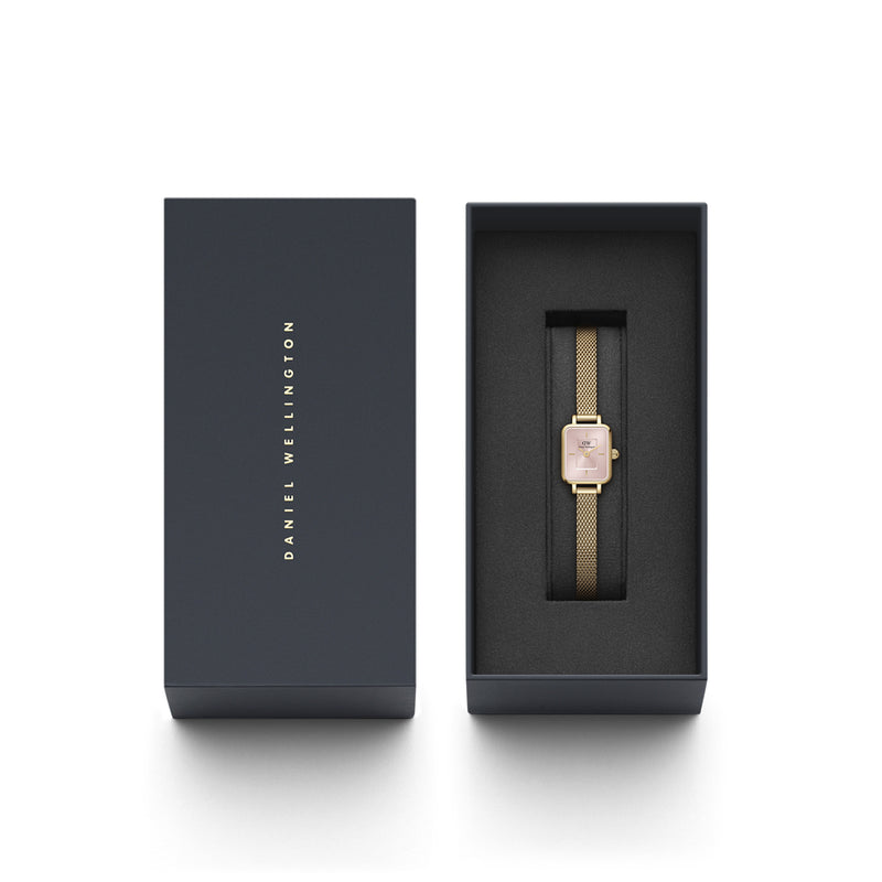Quadro Mini Evergold Blush Gold Watch