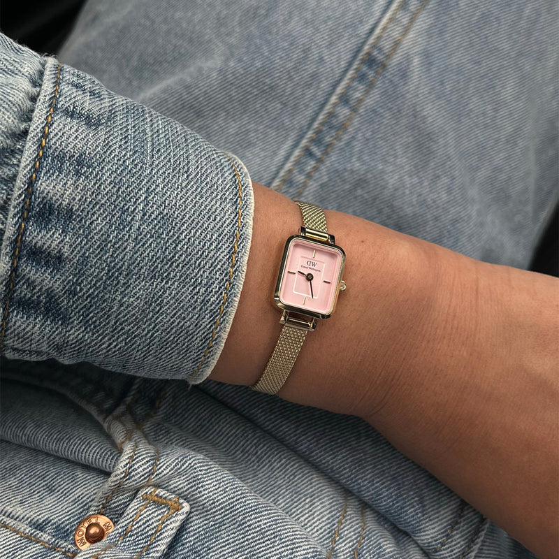 Quadro Mini Evergold Blush Gold Watch