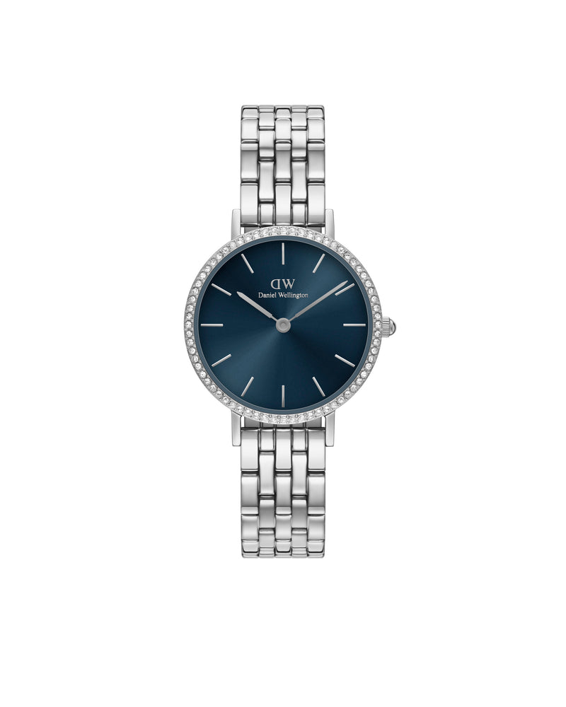 Small Bezel 5-Link Arctic Sunray Silver Watch