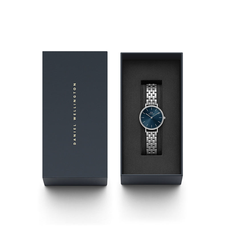 Small Bezel 5-Link Arctic Sunray Silver Watch