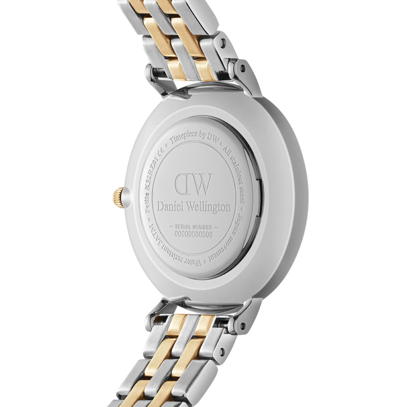 Montre Petite Bezel 5-link White Mop Tt G/s