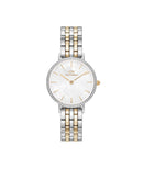 Montre Petite Bezel 5-link White Mop Tt G/s