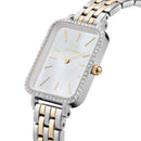 Reloj Quadro Bisel 5-Link Blanco Mop Tt G/S Tt G/S