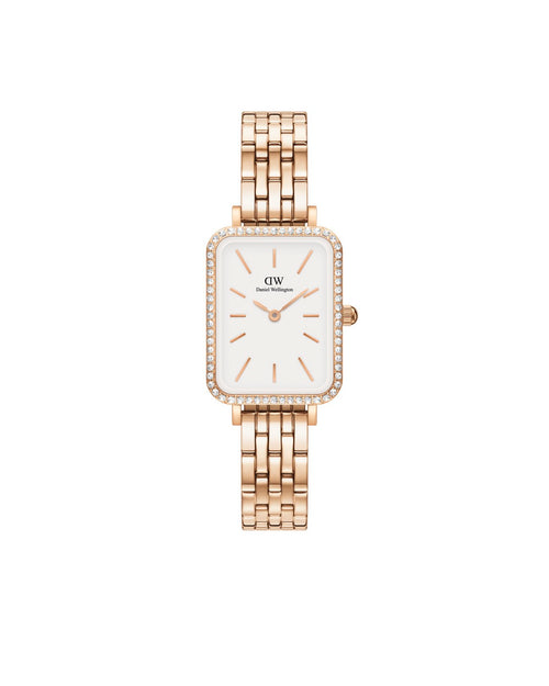 Quadro Lumine Bezel 5 Link Melrose Watch
