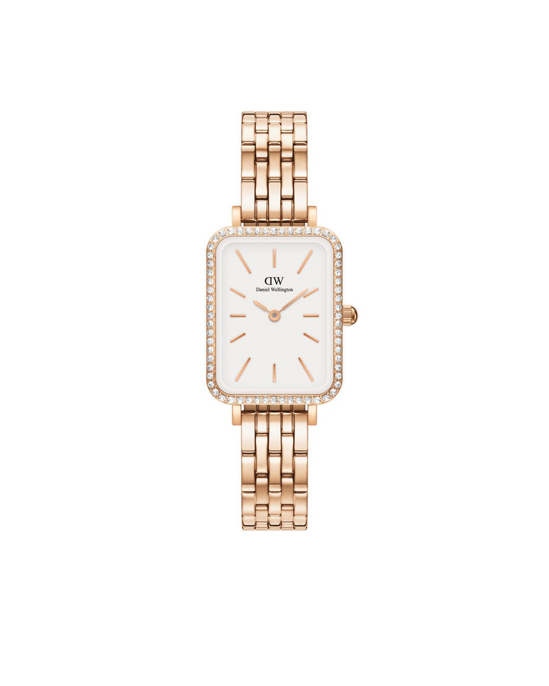 Montre Quadro Lumine Bezel 5 Link Melrose
