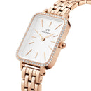 Montre Quadro Lumine Bezel 5 Link Melrose