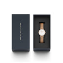 Petite Bezel Mesh White Mop Rose Gold Watch