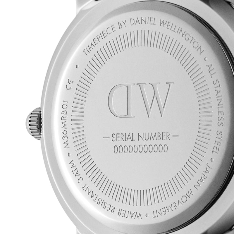 Iconic Gray Nato White Silver Watch