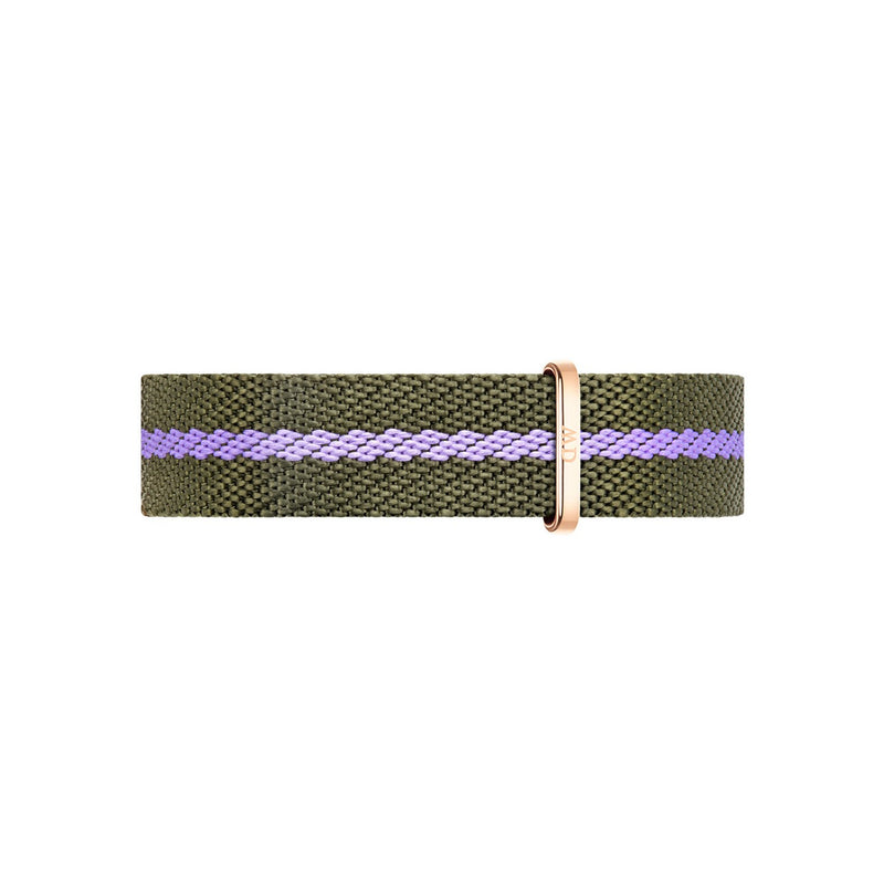 Reloj icónico de oro rosa, verde, morado y rosa de la OTAN