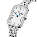 Montre Quadro Roman Numerals 5-link White