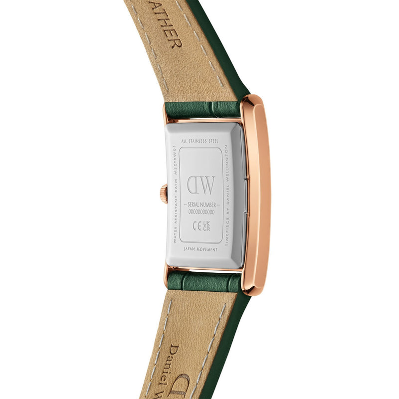 Montre Bound Crocodile Emerald Sunray Rose Gold