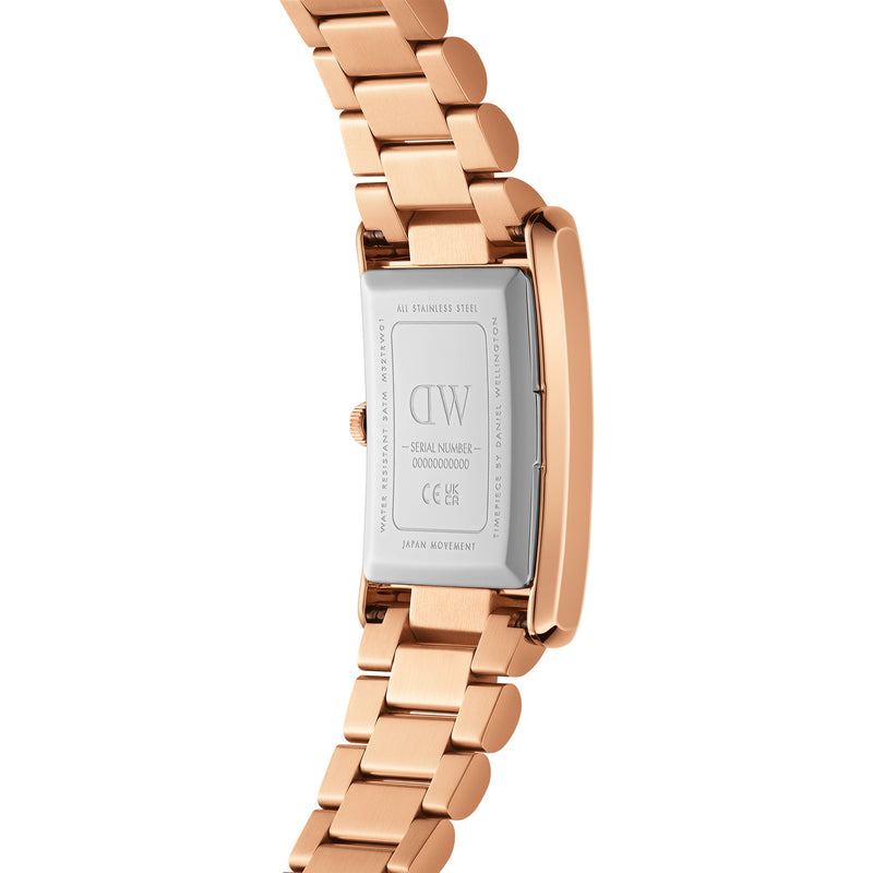 Bound 3-Link White Rose Gold Watch