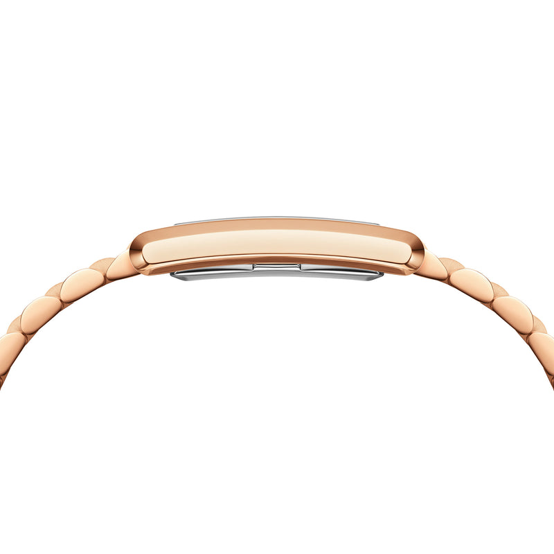 Bound 3-Link White Rose Gold Watch