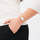 Bound 3-Link White Rose Gold Watch