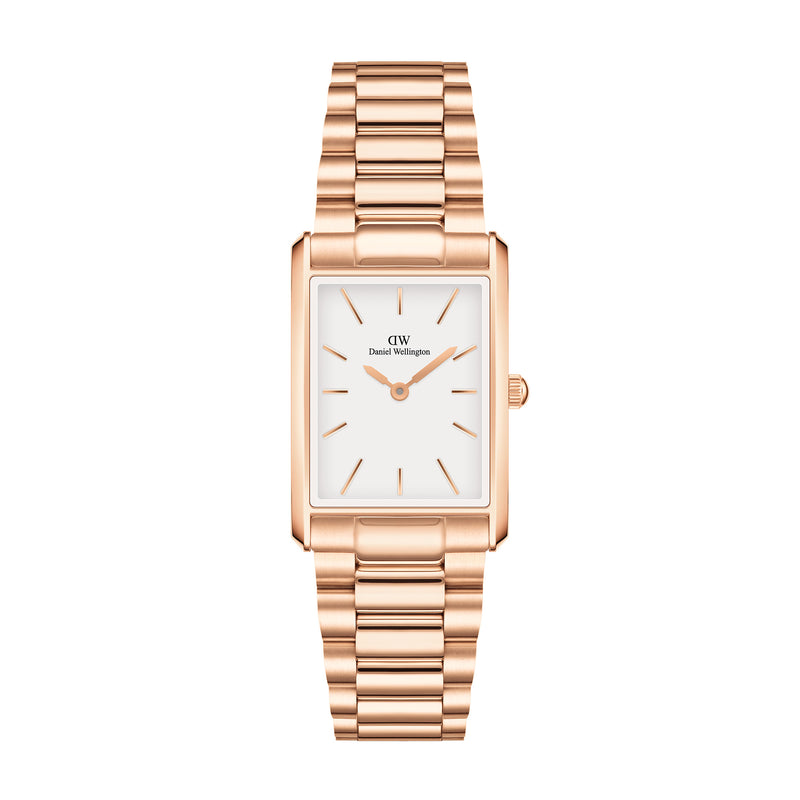 Bound 3-Link White Rose Gold Watch