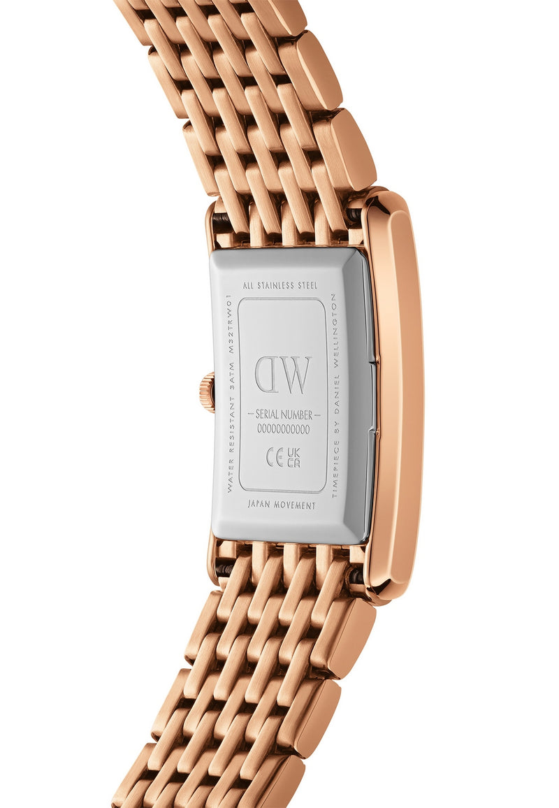 Reloj Bound 9 Link Emerald Sunray en oro rosa