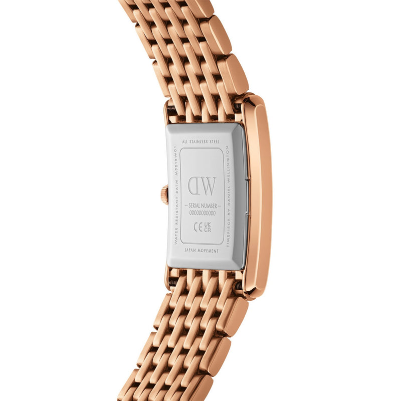Reloj Bound 9 Link Emerald Sunray en oro rosa