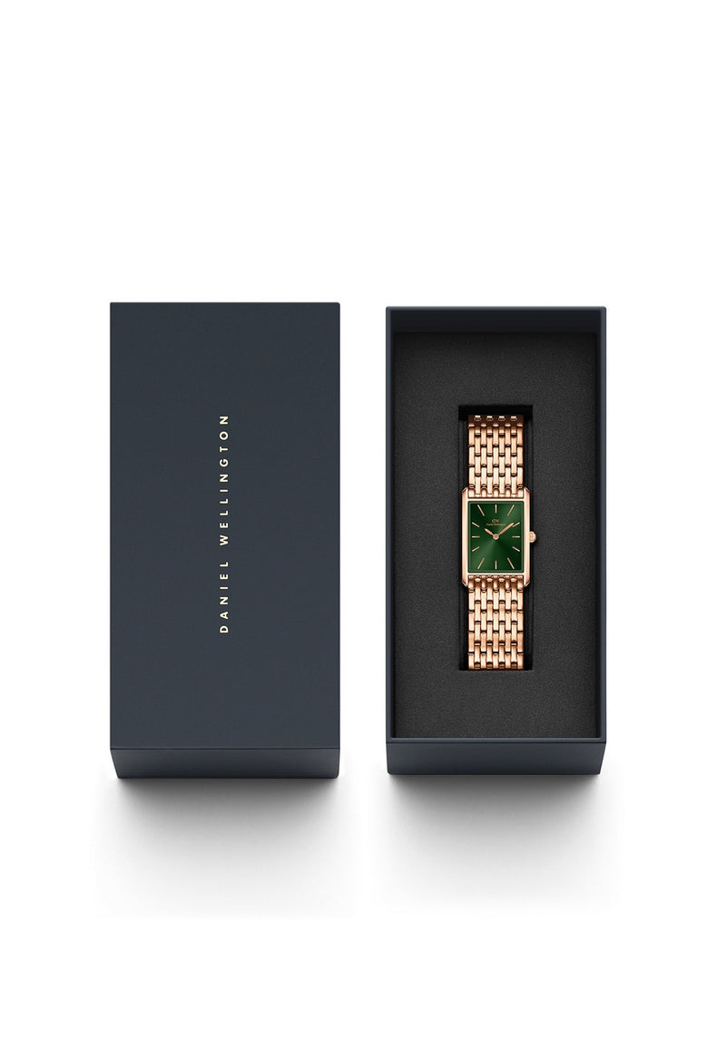 Reloj Bound 9 Link Emerald Sunray en oro rosa