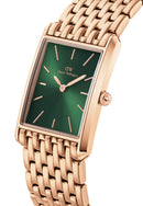 Reloj Bound 9 Link Emerald Sunray en oro rosa