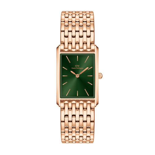 Reloj Bound 9 Link Emerald Sunray en oro rosa