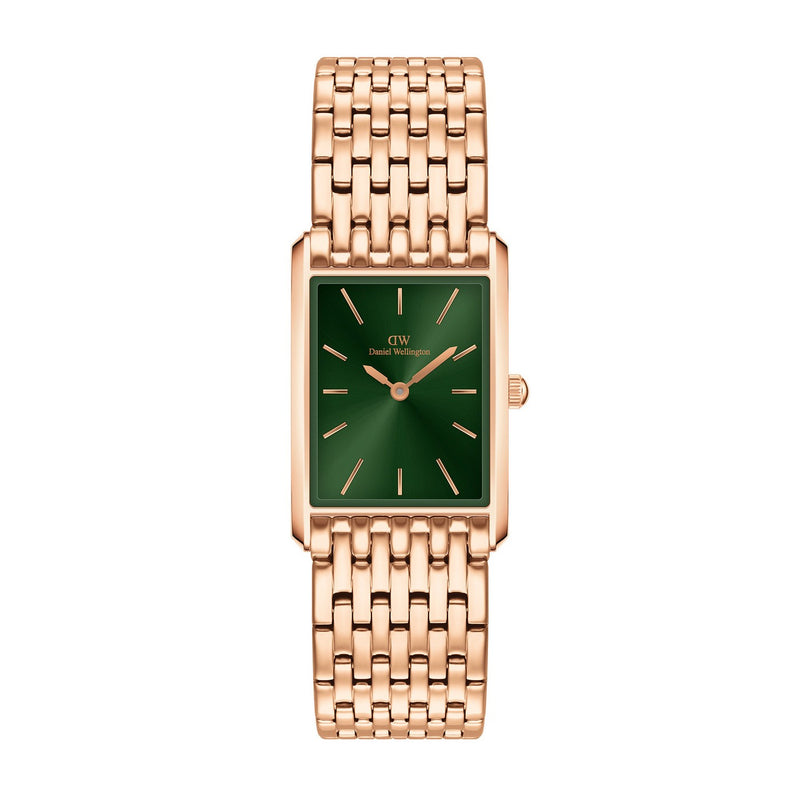 Reloj Bound 9 Link Emerald Sunray en oro rosa
