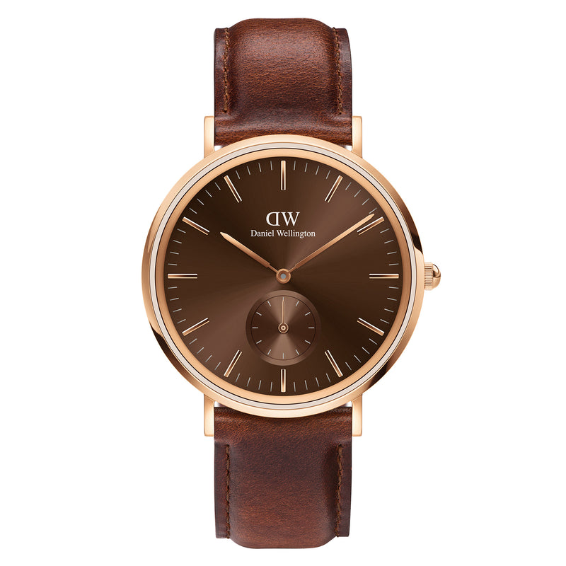 Classic Multi-Eye St Mawes Amber Rose Gold Watch
