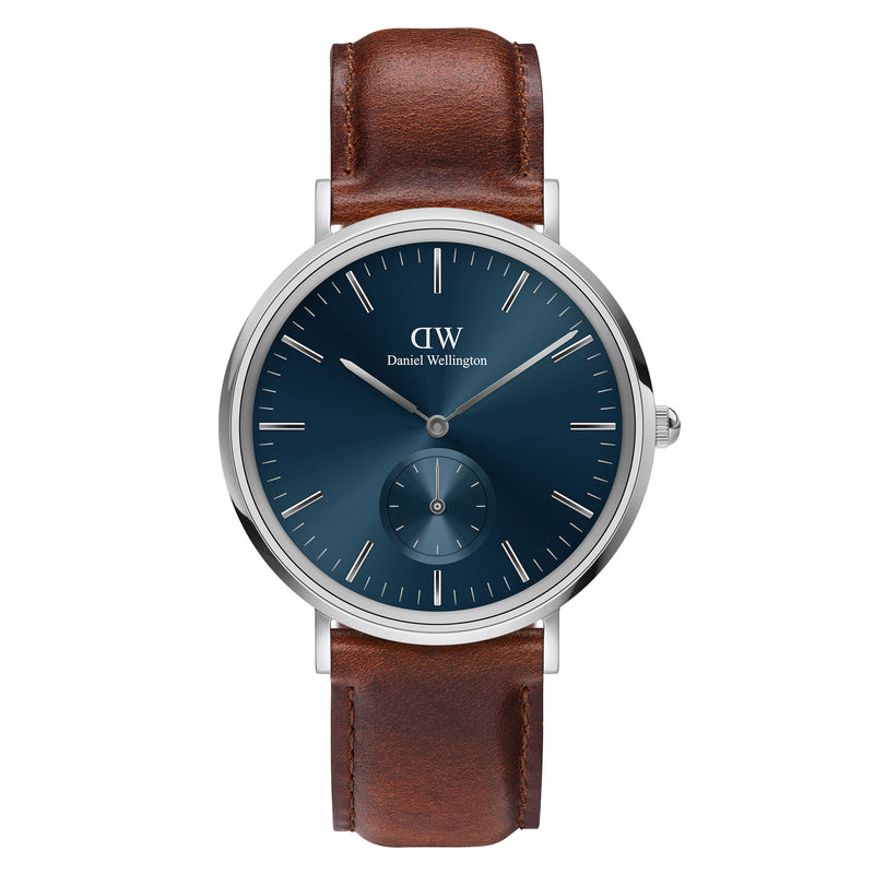 Reloj clásico de plata ártica St Mawes con múltiples ojos