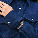 Elan Lumine Malachite Rose Gold Watch