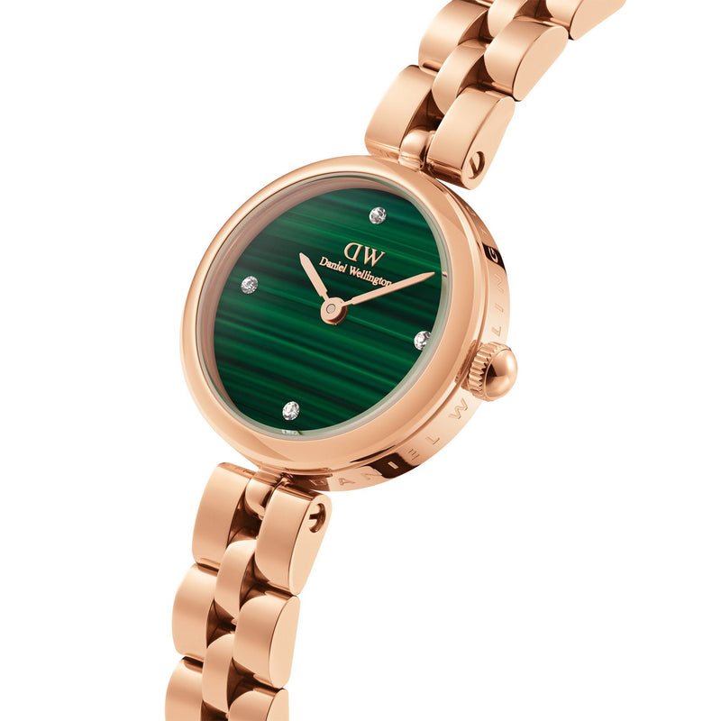 Elan Lumine Malachite Rose Gold Watch