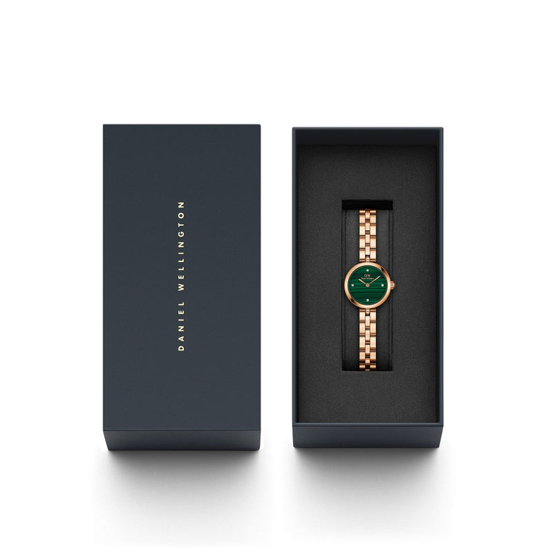 Elan Lumine Malachite Rose Gold Watch