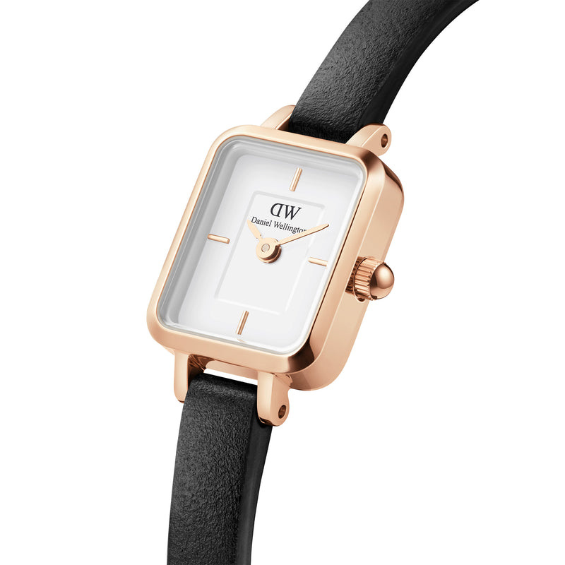 Reloj Quadro Mini Sheffield de oro rosa blanco