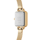 Reloj Quadro Mini Lumine Bisel Evergold de oro blanco