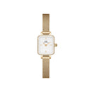 Reloj Quadro Mini Lumine Bisel Evergold de oro blanco