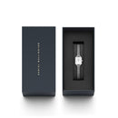 Quadro Mini Bezel Lumine Sterling White Silver Watch