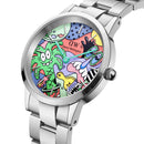 Reloj plateado Iconic Link Mm multicolor Steven Harrington