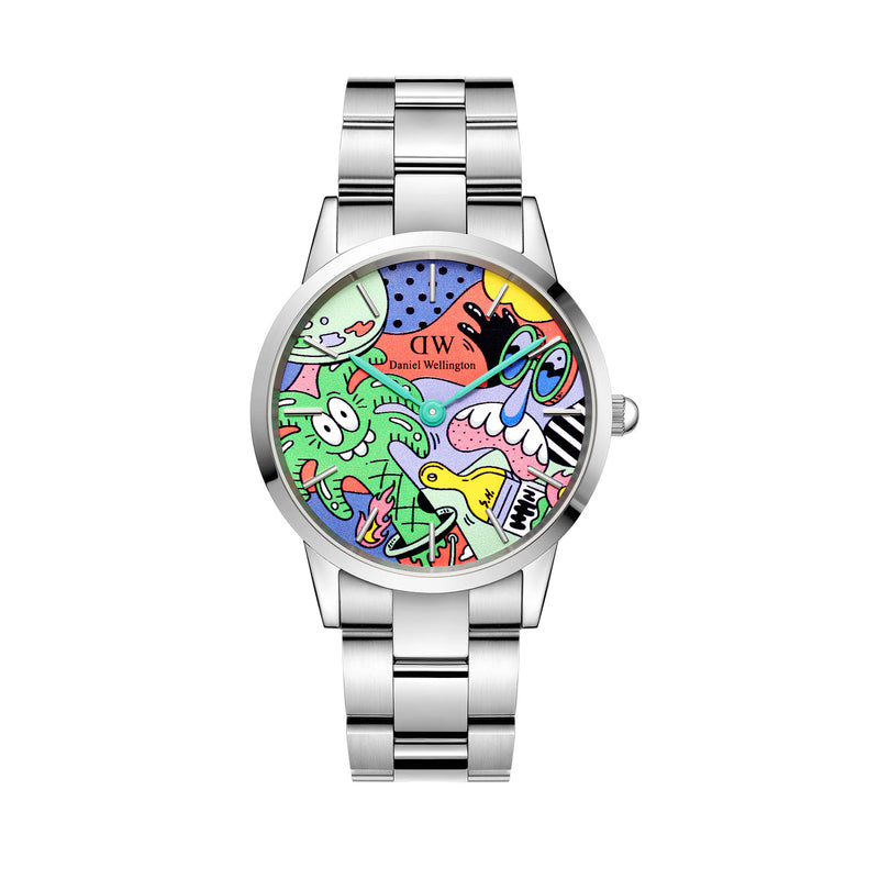 Reloj plateado Iconic Link Mm multicolor Steven Harrington
